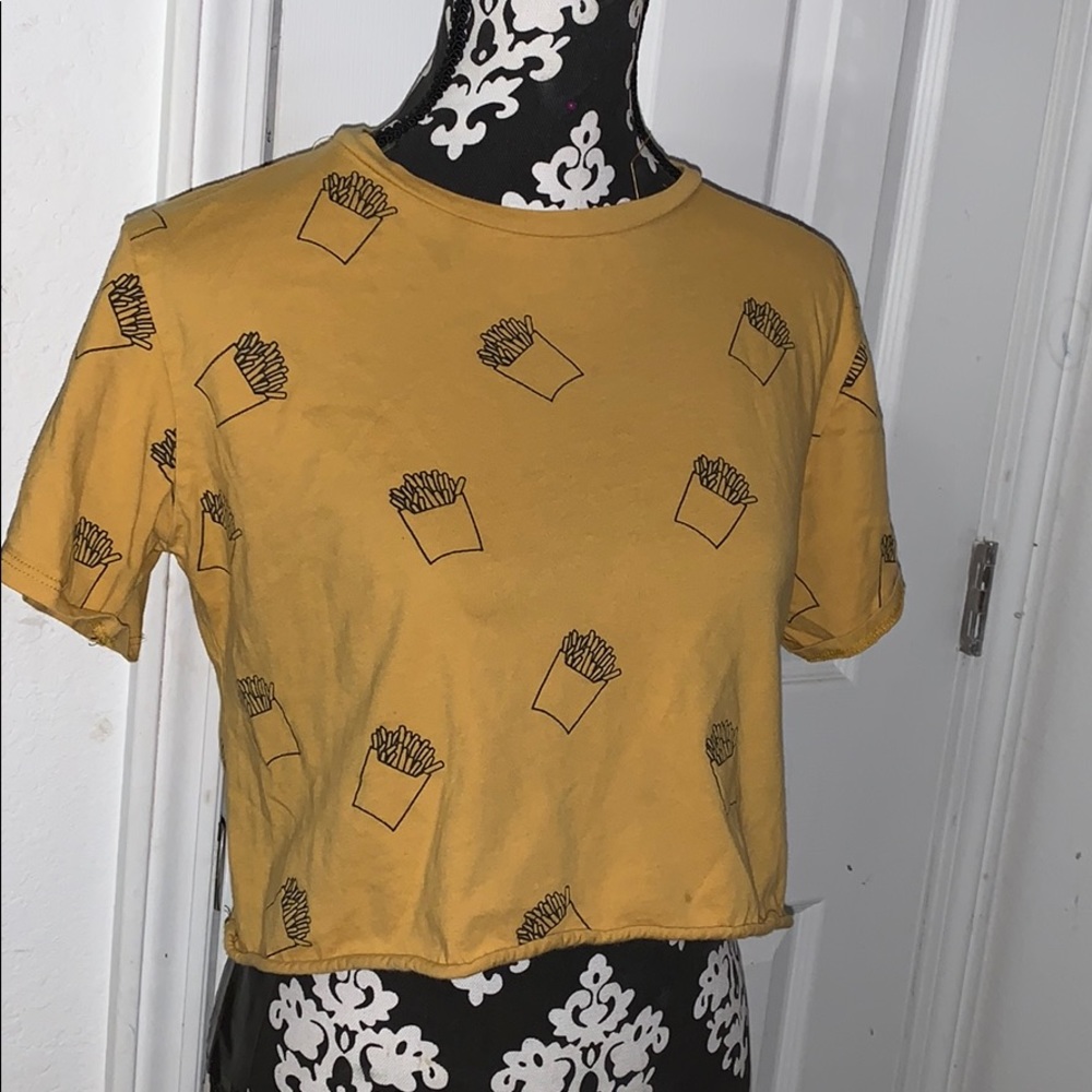 French Pastry Cropped T shirt